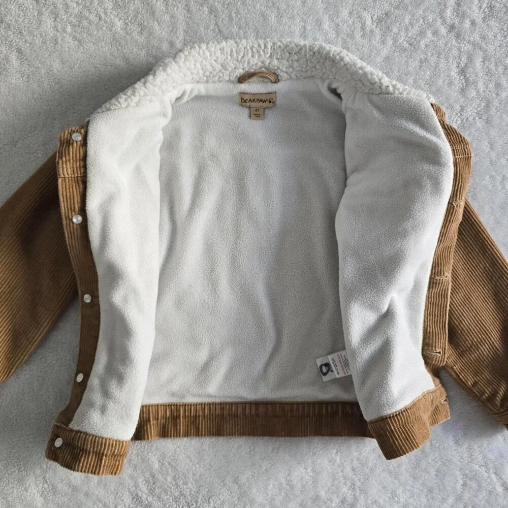Kids Corduroy Jacket w/ Sherpa Lining